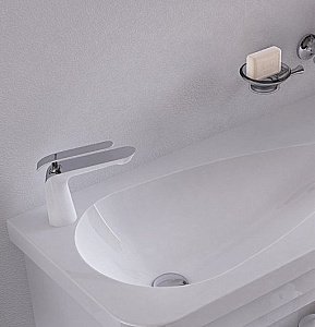 Раковина Creavit Trump 120,4 TP120-0000 белая купить в интернет-магазине Sanbest