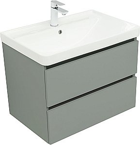 Тумба с раковиной Aquanet Вега 2.0 337960/301804 70 мисти грин для ванной в интернет-магазине Sanbest