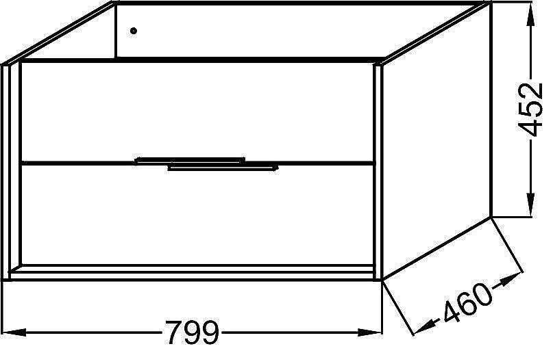 Тумба с раковиной Jacob Delafon VIVIENNE 80 белая для ванной в интернет-магазине Sanbest