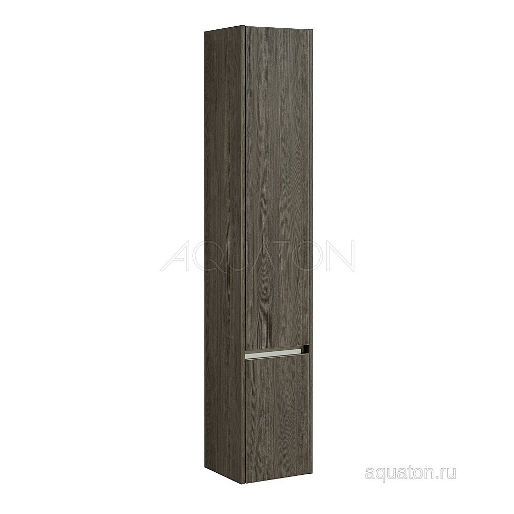 Пенал Акватон Стоун темное дерево для ванной в интернет-магазине сантехники Sanbest