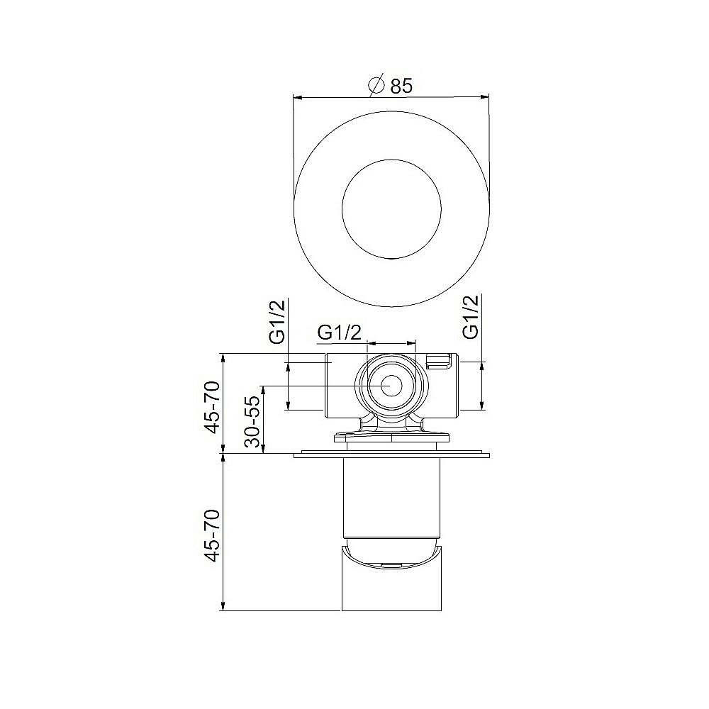 Смеситель для душа Webert One-B NB880101560 черный матовый купить в интернет-магазине сантехники Sanbest