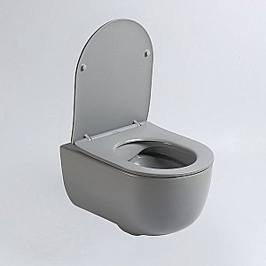 Унитаз Vincea Evo VT1-34SMG безободковый, с крышкой микролифт, серый матовый купить в интернет-магазине Sanbest