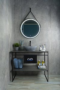 Раковина накладная Gid Lago 41 Mnc331 54430 серая купить в интернет-магазине Sanbest