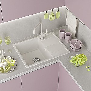 Кухонная мойка Misty Titan 65 TIT-65х51-03 жасмин купить в интернет-магазине сантехники Sanbest