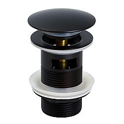 Донный клапан Orange X1-004b черный купить в интернет-магазине сантехники Sanbest