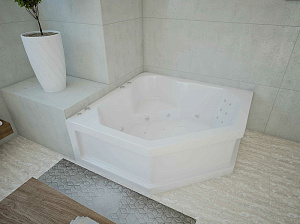 Гидромассажная ванна Aquatek Лира 148x148 LIR150-0000006 белая купить в интернет-магазине Sanbest