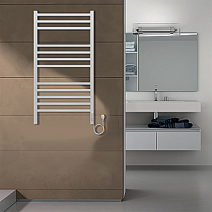 Полотенцесушитель электрический Azario Ancona П12 500х1000 AZ71850W белый купить в интернет-магазине сантехники Sanbest