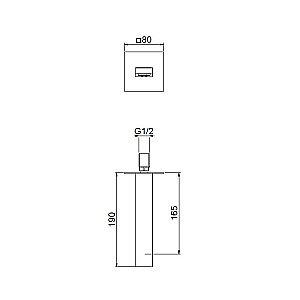 Излив для душа Webert Pegaso AC0327740 белый матовый купить в интернет-магазине сантехники Sanbest