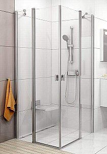 Душевой уголок Ravak Chrome CRV2 100x110 стекло прозрачное/профиль сатин купить в интернет-магазине Sanbest