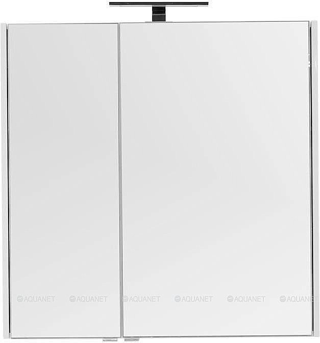 Зеркальный шкаф Aquanet Августа 90 белый купить в интернет-магазине сантехники Sanbest