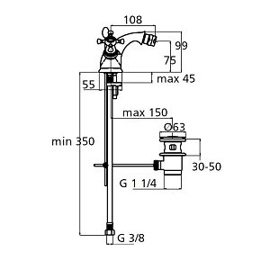 Смеситель для биде Ideal Standard Reflection B9655AA купить в интернет-магазине сантехники Sanbest