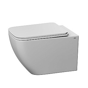 Унитаз подвесной Abber Ultra AC1303 белый, безободковый, с крышкой микролифт купить в интернет-магазине Sanbest