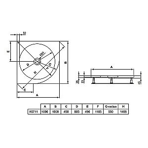 Душевой поддон Ideal Standard Tonic K671101 100x100 купить в интернет-магазине Sanbest