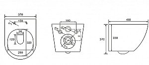 Унитаз подвесной Esbano Gardena ESUPGARDW безободковый, с крышкой микролифт, белый купить в интернет-магазине Sanbest