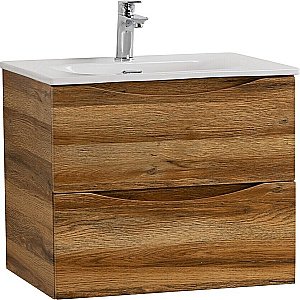 Тумба с раковиной BelBagno MARINO-CER-N-600-2C-SO-RR-P Rovere Rustico для ванной в интернет-магазине Sanbest