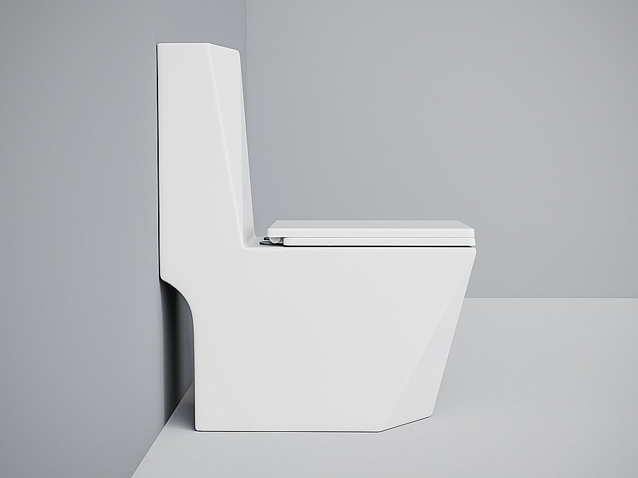 Унитаз-моноблок Laguraty 071A с крышкой микролифт купить в интернет-магазине Sanbest