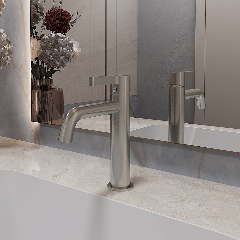 Смеситель для раковины Vincea Villa VBF-1VL1BN брашированный никель купить в интернет-магазине сантехники Sanbest