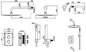 Душевая система Allen Brau Priority 5.31014-31 купить в интернет-магазине сантехники Sanbest