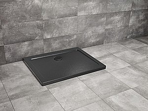 Душевой поддон Radaway Doros D 90x80 SDRD9080-01-54S черный купить в интернет-магазине Sanbest