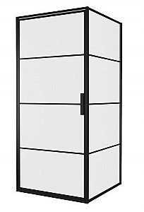 Душевой уголок Bravat BLACKLINE BS090.2115B 90х90 стекло прозрачное/профиль черный купить в интернет-магазине Sanbest