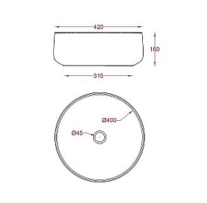 Раковина накладная Artceram Cognac 42 COL001 46 00 onyx купить в интернет-магазине Sanbest