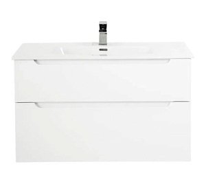 Тумба с раковиной BelBagno ETNA H60 2C 100 Bianco Lucido для ванной в интернет-магазине Sanbest