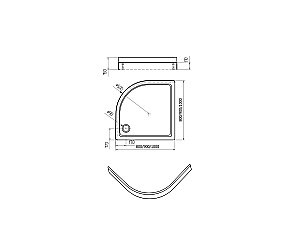 Душевой поддон Aquatek DPA-0000004 90x90 белый купить в интернет-магазине Sanbest