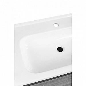 Тумба с раковиной Pestan Vision 80 VSN800T-CR орех/белый для ванной в интернет-магазине Sanbest