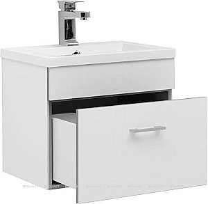 Тумба с раковиной Aquanet Верона 207765 50 белый для ванной в интернет-магазине Sanbest