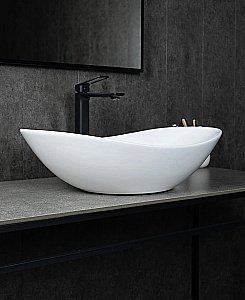 Раковина накладная Gid Lago 61 N9811 51175 белая купить в интернет-магазине Sanbest