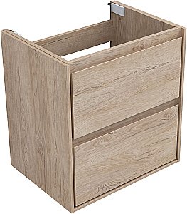 Тумба с раковиной Aquanet Милан 336382/329253 60 дуб светлый для ванной в интернет-магазине Sanbest