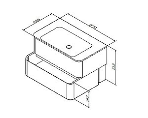 Тумба с раковиной AM.PM Sensation 80 орех для ванной в интернет-магазине Sanbest