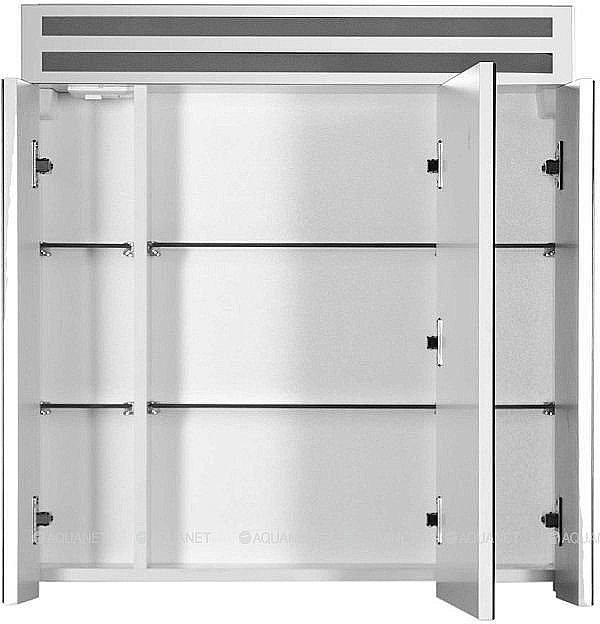 Зеркальный шкаф De Aqua Эколь 184802 80 белый купить в интернет-магазине сантехники Sanbest