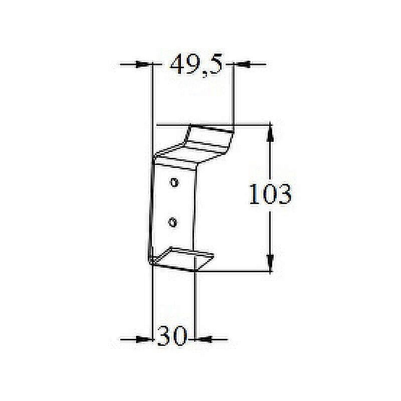 Крючок Boch Mann CR-D01-08MB BM10660 черный матовый купить в интернет-магазине сантехники Sanbest