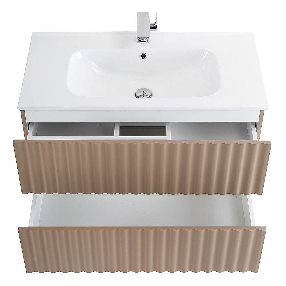 Тумба с раковиной Art&Max ELEGANT 80 капучино для ванной в интернет-магазине Sanbest