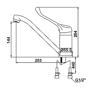 Смеситель для кухни Kaiser City 21033 купить в интернет-магазине сантехники Sanbest