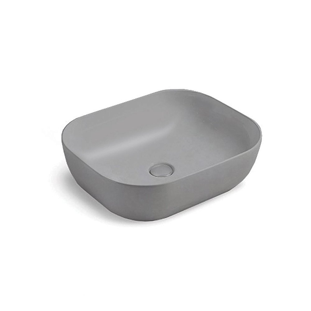 Раковина накладная Vincea 50 VBS-101MG серая матовая купить в интернет-магазине Sanbest