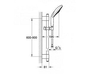 Душевая гарнитура Grohe Rainshower Classic 28770001 купить в интернет-магазине сантехники Sanbest