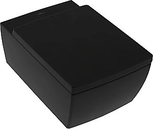 Унитаз подвесной Villeroy&Boch Memento 2.0 4633R0R7 черный матовый, безободковый купить в интернет-магазине Sanbest