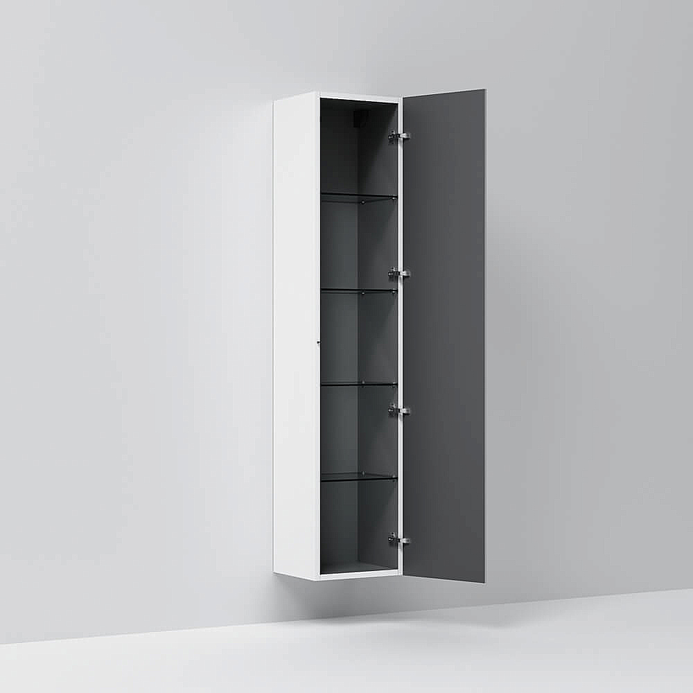 Пенал зеркальный AM.PM Spirit 2.0 M70ACHM0356WG белый для ванной в интернет-магазине сантехники Sanbest