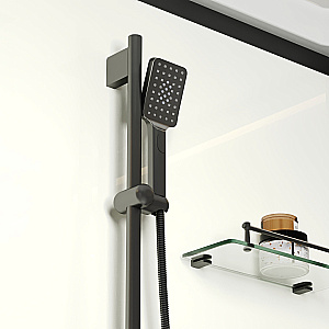 Душевая кабина Niagara Standart ST100/80/15Q/BL 100х80 профиль черный матовый/стекло прозрачное купить в интернет-магазине Sanbest