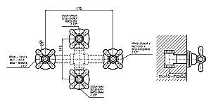 Смеситель для душа RAV-Slezak MORAVA RETRO MK186SM бронза купить в интернет-магазине сантехники Sanbest