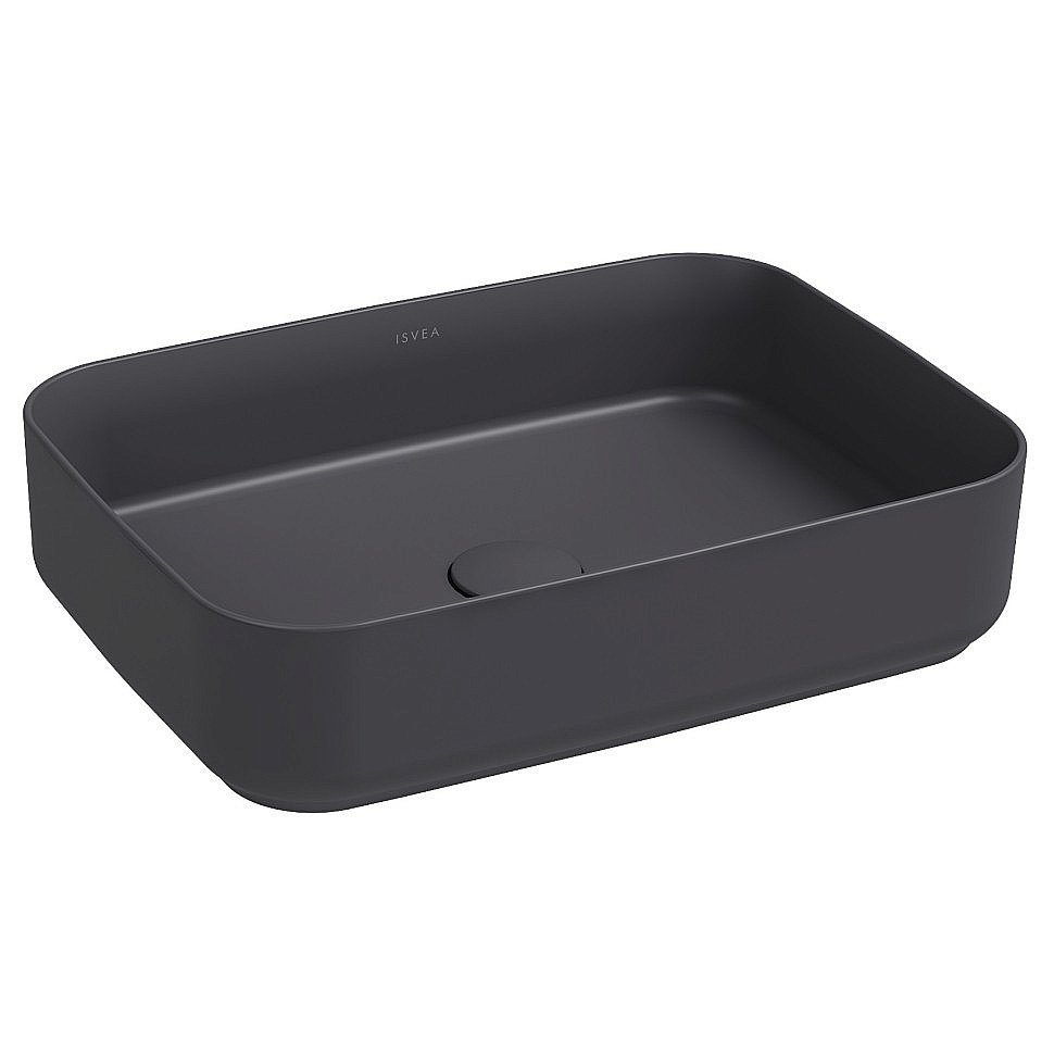 Раковина ISVEA Infinity 50 10NF65050SV-2C антрацит матовый купить в интернет-магазине Sanbest