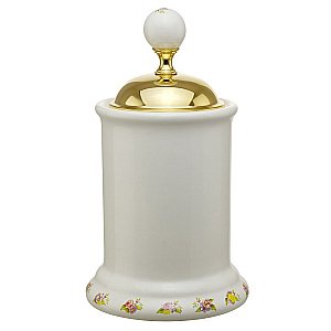 Баночка Migliore Provance ML.PRO-60.528.DO белый/золото с декором купить в интернет-магазине сантехники Sanbest