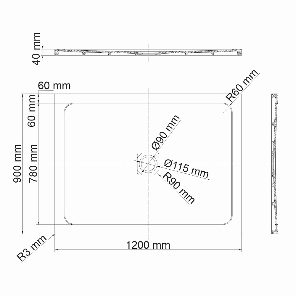 Душевой поддон WasserKRAFT Dinkel 58T07 купить в интернет-магазине Sanbest