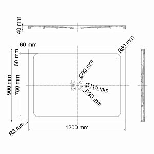 Душевой поддон WasserKRAFT Dinkel 58T07 купить в интернет-магазине Sanbest