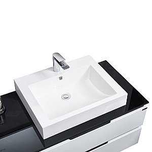 Комплект мебели с зеркалом Orans 60231800 180 белый глянцевый для ванной в интернет-магазине Sanbest