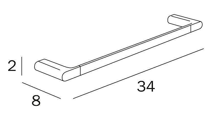 Полотенцедержатель Inda Mito A2018ACR хром купить в интернет-магазине сантехники Sanbest