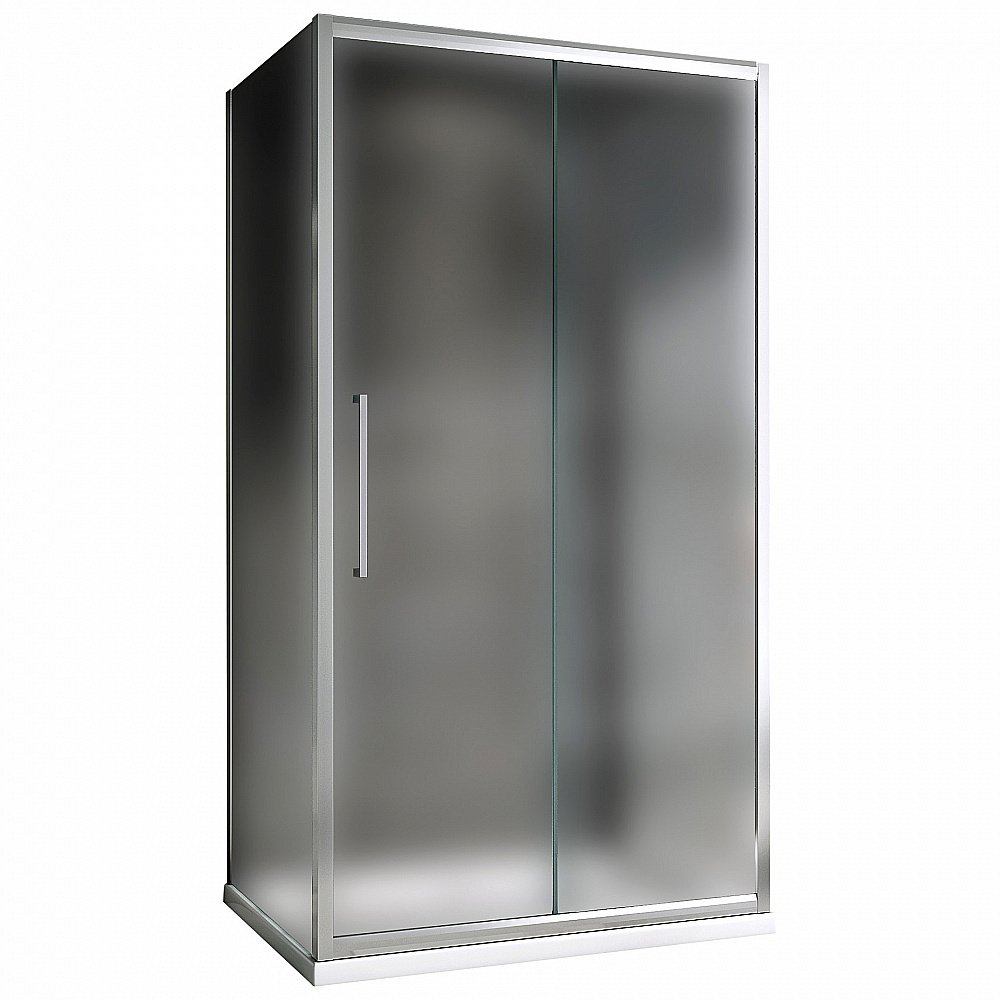 Душевой уголок ABBER Schwarzer Diamant AG30120MH-S85M-S85M 120x85 стекло матовое/профиль хром купить в интернет-магазине Sanbest