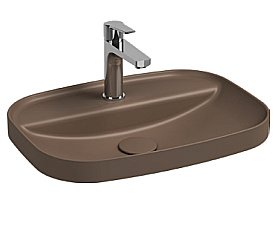 Раковина ISVEA Infinity 55 10NF50055SV-2H коричневый матовый купить в интернет-магазине Sanbest